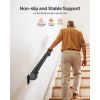 Wall Mounted Stair Handrail, 10ft Pipe Staircase Handrail, Black Galvanized Aluminum, 1.26 inch Pipe Diameter, Indoor&Outdoor Staircase Railing